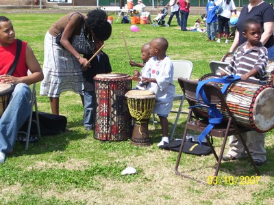 Youth drumming